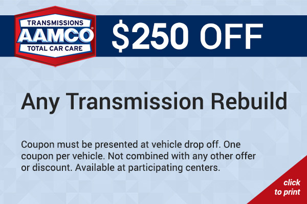 $100 Off Any Transmission Rebuild Coupon